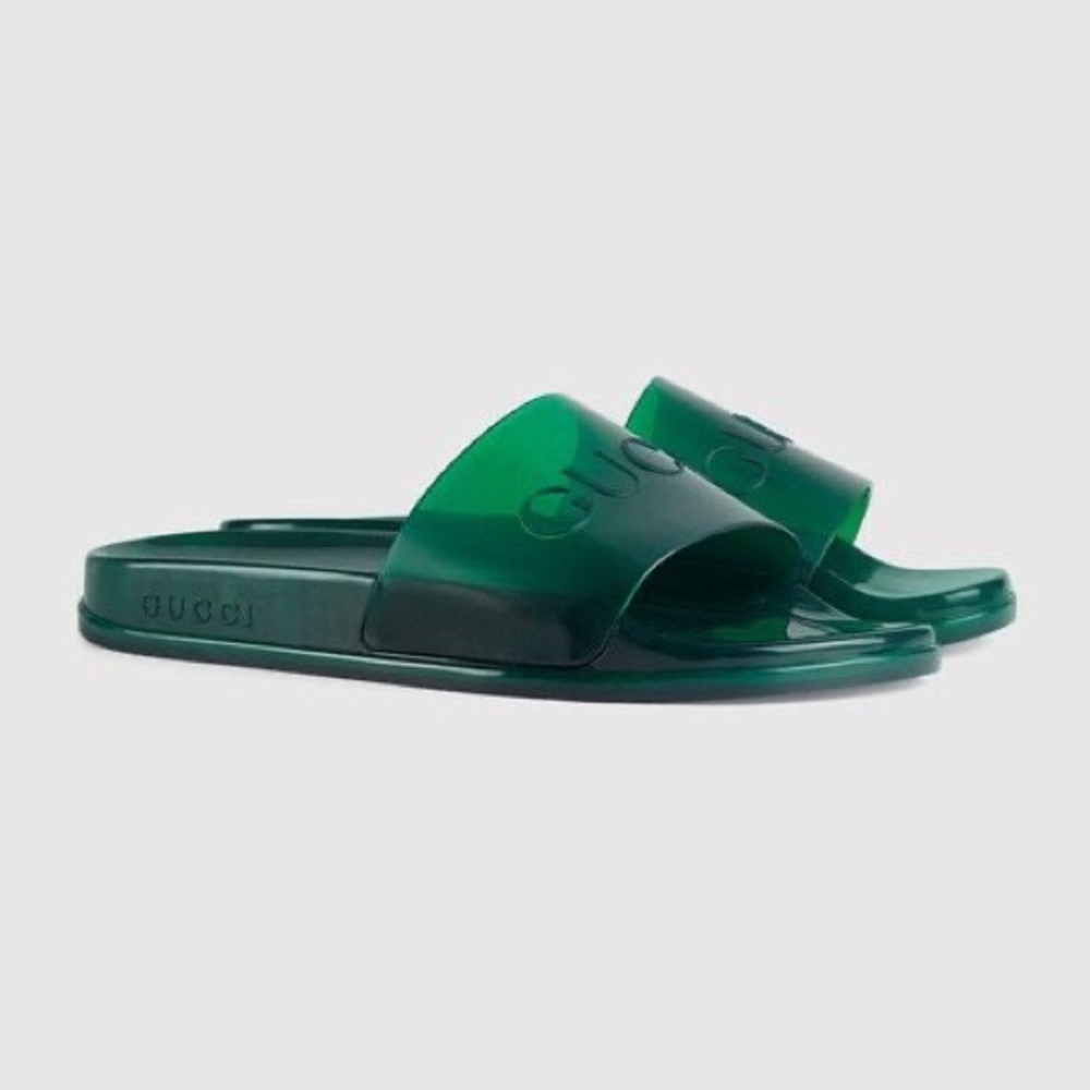 Gucci green pool slides
